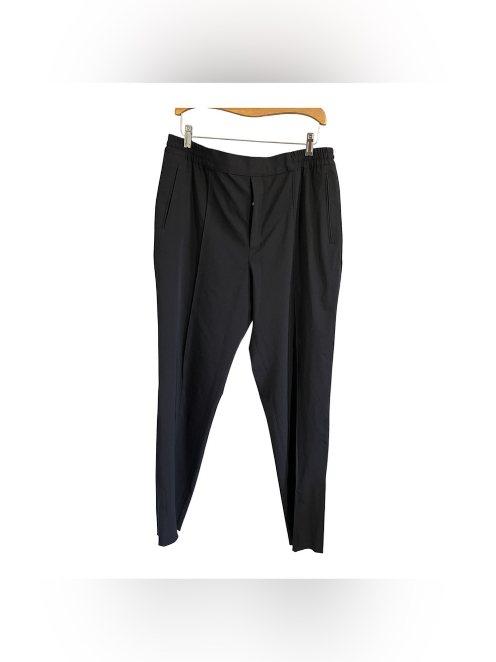 Tiffany & Co. Black Women's High-Rise Trousers with Zip Fly